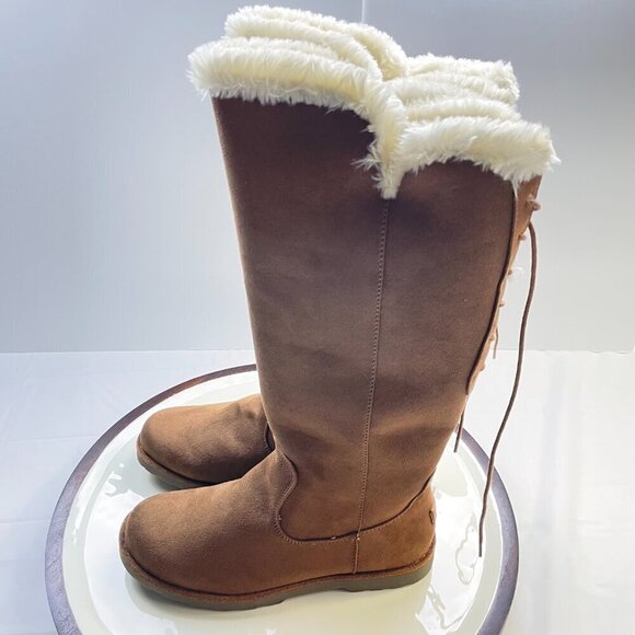 Makalu Brown Suede Boots Size 10 - Picture 4 of 12